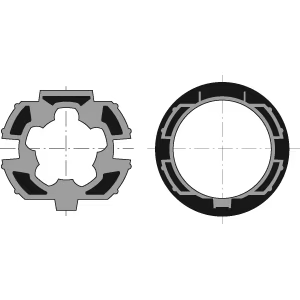Roue et couronne SOMFY LT50 pour ZF64